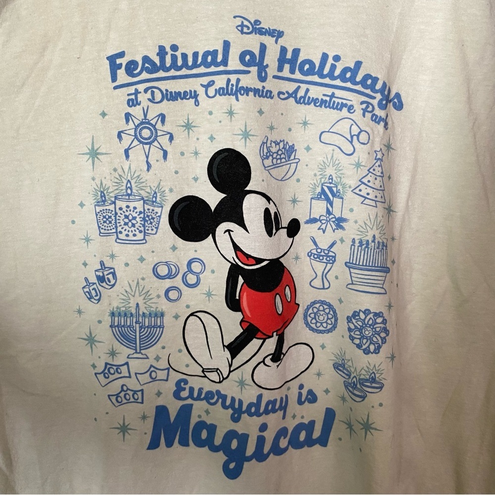 Disney Festival Of Holidays Long Sleeve Baseball Tee - Picture 3 of 6